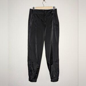 Athleta Womens Black Semi Shiny Tapered Radiant Jogger Pants 0